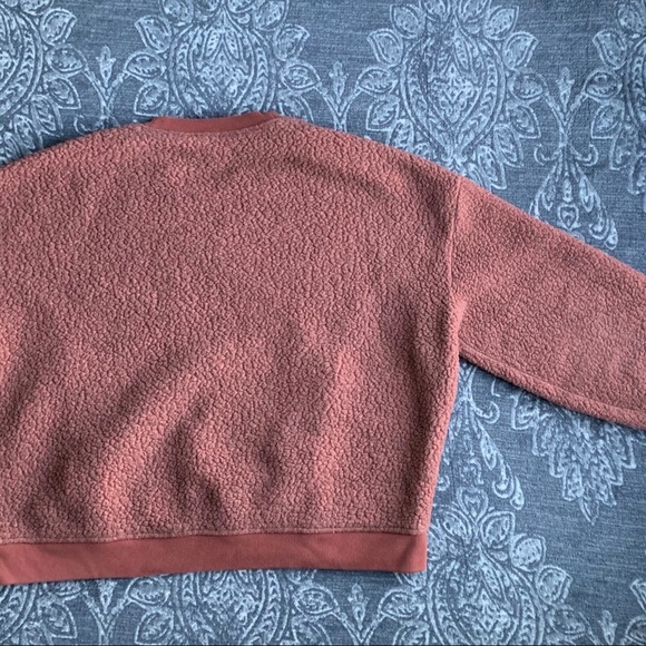 Madewell Polartec Fleece Crewneck Sweatshirt Large - Picture 6 of 8